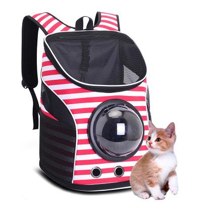 China Hot Sale Cat Backpack Outdoor Pet Foldable Viable Transparent Soft Dog Carrier Back Bag for sale