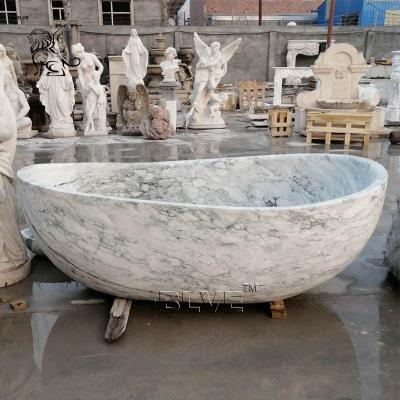 China Carrara Free European Large Solid Marble Style Natural Stone Bathtub For Sale for sale