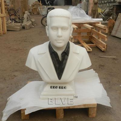 China BLVE Modern Art Home Decoration Famous People Marble Bust Statue Large Stone Modern Custom Outdoor Male Sculpture Heads for sale