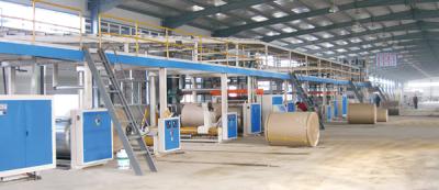 China 3/5/7 ply corrugated cardboard production line for sale