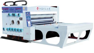 China semi automatic flexo printing slotting die cutting machine corrugated carton box making machine for sale