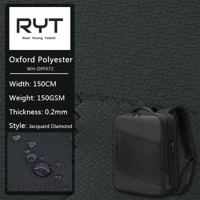 China Tejido de poliester durable de Oxford de la prenda impermeable para los bolsos caseros de equipamiento de la materia textil en venta