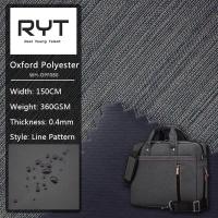 China 100% Polyester Durable Fabric Waterproof PVC Cloth Straight Line Surface For Luggage And Backpack for sale