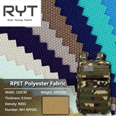 China Enviromental Friendly 900D RPET Polyester Fabric For Bag And Tent for sale