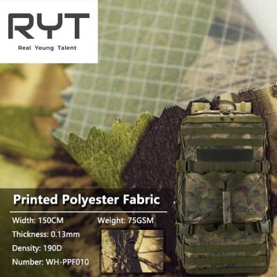 China 100% material impermeable durable impreso poliéster de la tela del camuflaje en venta