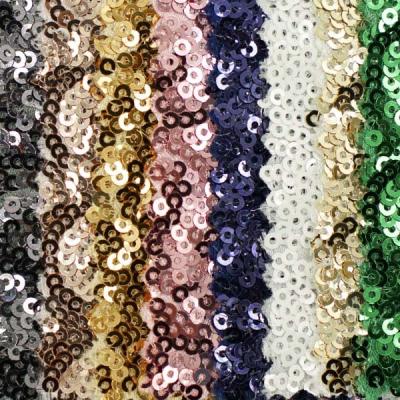 China Shining 390 GSM Rose Sequin Fabric for Women'S Fashion Dresses for sale