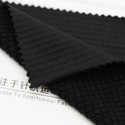 China Weiches Breathable Polyester-Gewebe 210GSM 1.48m des spandex-RPET für Kleidung zu verkaufen