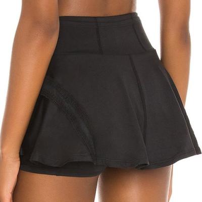 China Anti-Wrinkle Nylon Spandex Sports Skirts Shorts Waist Biker Yoga Workout Fitness Butt Shorts Crac! crack! for sale