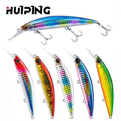 China ABS Plastic Heavy Minnow Sinking 110mm Lure 37g Plastic Fishing Saltwater Long Casting Rolling Action Fishing Minnow Baits for sale