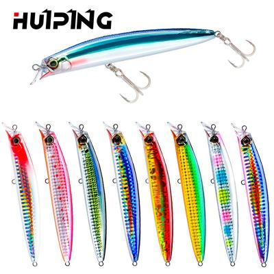 China PESCA 18g Lure 115mm ABS Plastic Bass Shallow Minnow Lure Artificial Fishing Floating Groundbaits Saltwater Wobbler Lure for sale