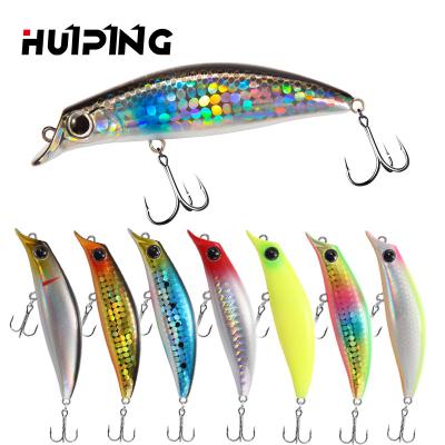 China Vivid Fish Action Japan Swimming Lure Hard Bait Freshwater Fishing Lure 75mm Slow Sinking Minnow 7g For Bass Pesca 9061 for sale