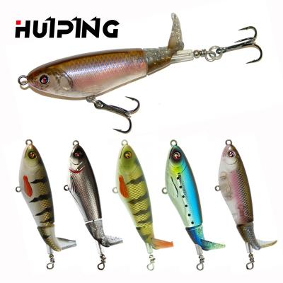 China Outdoor Water Lure Fishing Lure Artificial Spinning Plopper Lure Topwater Bait 15g Artificial Flexible Tail Bait 90mm Spinning Hard Plastic Bait for sale