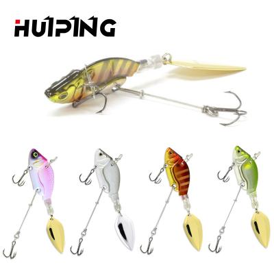 China Metal Spinning Blade VIB Lures 44mm Spinner 13.6g Vibration Bait Sinking Vibe For Bass Pike Fishing Spoon Lures for sale