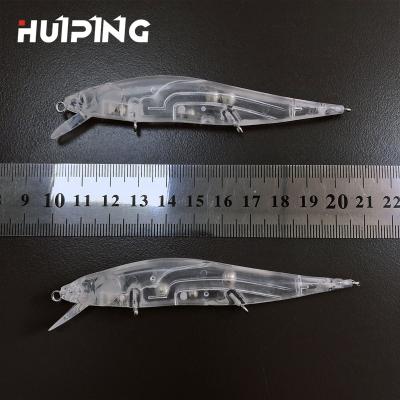 China Action 9.8cm 10.5g Fishing Lure Minnow Vivid Swimming Unpainted Wobbler Hanging Lure Fishing Jerkbait Swimbait Artificial Hard Bait Blanks for sale