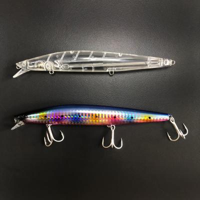 China ABS HUIPING Minnow 145mm Bait 23g Bait 23g Pike Trout Plastic Unpainted Floating Bass Saltwater Freshwater Pesca Fishing Lure Blanks for sale