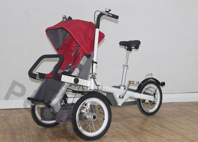 China Stable Trolley Folding Bike Baby Carriage / Children Buggy Bikes for sale