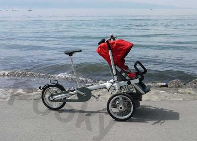 China Security Alluminum Tricycle Stroller Bike with Three Wheels and Removable Carriage for sale