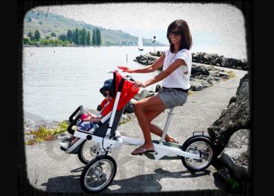 China Eco-friendly Red Bicycle Baby Carriers , Stable Child Bike Trailer for Hiking for sale