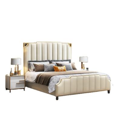 China Other Double Bed Furniture Simple Modern Soft Home Use And General Bedroom Specific Use for sale