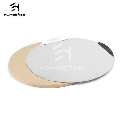 China Sustainable 11 Pcs Inch 2 Aluminum Cordierite Tray Commercial Natural Stone Barbecue Maker Bake Small Pizza Oven for sale