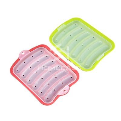 China Viable Food Children's Kitchen Complementary Food Silicone Hot Dog Sausage Paper Machine Handmade Steamroller Maker Mold for sale