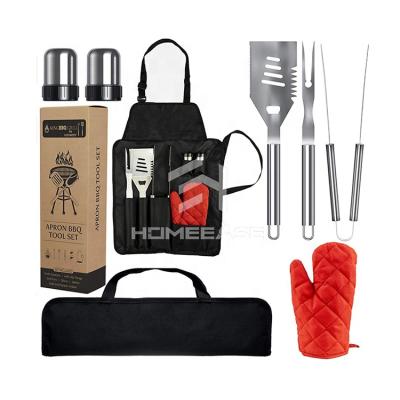 China Wholesale Easily Cleaned 6 Pieces Stainless Steel BBQ Tools And Accessories Barbecue Multi Sets for sale