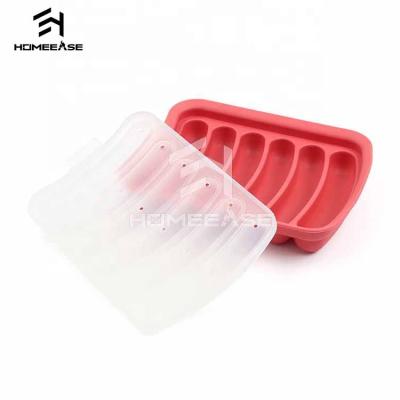 China Kitchen Food Grade Dog Bites Sausage Silicone Creative Viable Heat Resistant Non-Stick Hot Mold for sale