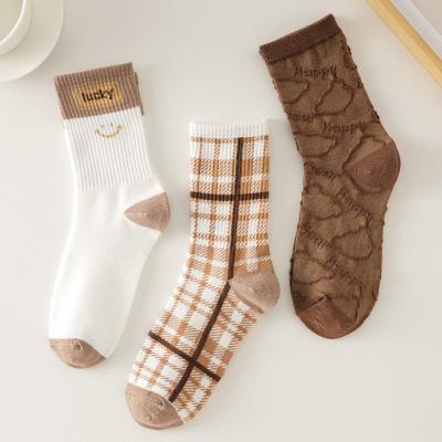 China Daily Wear Winter Warm Camel Wool Socks Cute Cartoon Bear Knitted Wool Thick Socks Women for sale