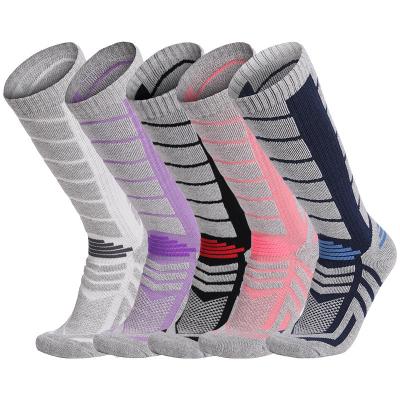 China Sporty custom crew Men Women Athletic Fitness Outdoor Hiking Mountaineering Roller Skate Thick Breathable Compression ski socks for sale