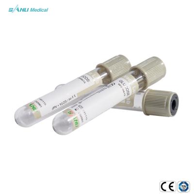 China Medical Gray Vacuum Blood Collection Glucose Tube Disposable for sale