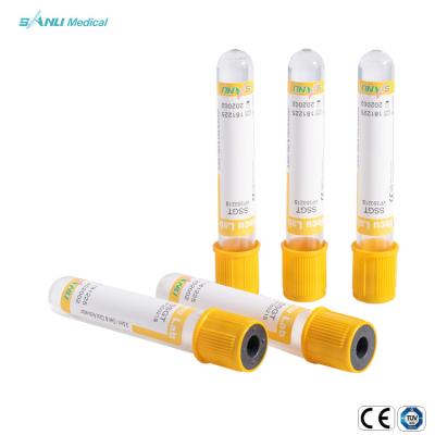 China Gel & Clot Activator Additives Blood Collection Tube Yellow Color for sale