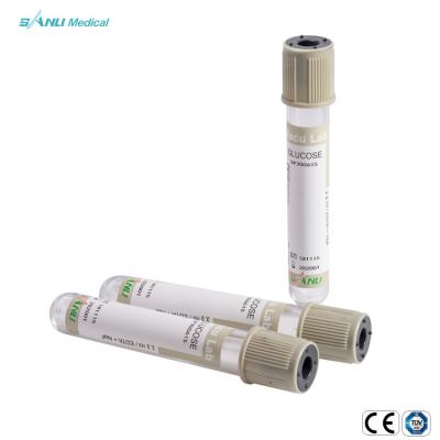 China Glukose-Reagenzglas-Natriumfluorid-Blut Sugar Sample Collection Tube SANLI 3ml zu verkaufen