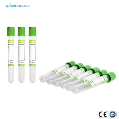 China Tubo de vidro do verde da heparina 2ml do lítio para a tração do sangue à venda