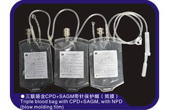 China Anticoagulante médico de los bolsos 350ml-500ml CPD de la sangre de la película tubular en venta