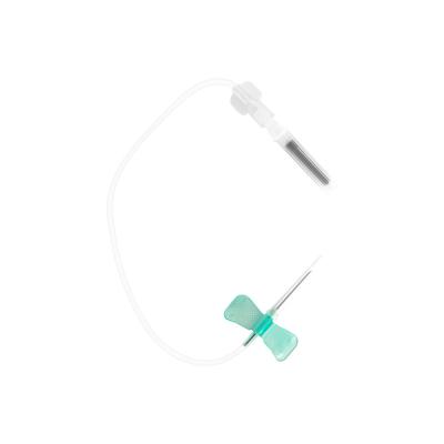 China ISO9001 Butterfly Needles 21G Green Butterfly Winged Infusion Set 21G for sale