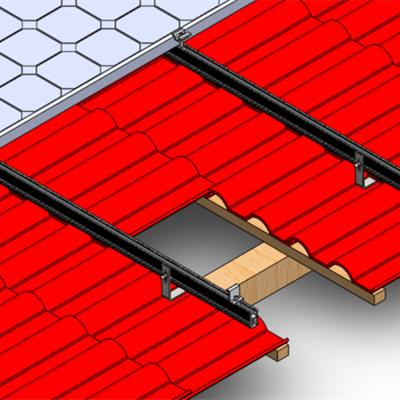 China Aluminum Adjustable Roof L Foot Installation Simple And Cost Effective Rooftop Panel Solar Tile Seam Bracket for sale