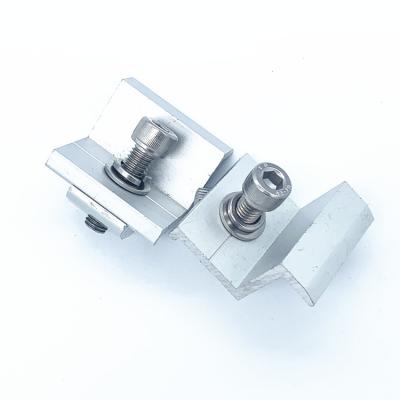 China Quick Installation Fixed Clamp Bolts Aluminum Energy Solar System For Solar Mounting Structure Parts End Clamp for sale