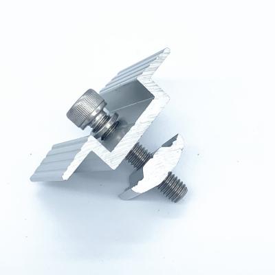 China Fixed Clamp 40mm Aluminum Solar Landscape Items Tin Roof Panel Clamps Solar PV Solar Panels Mi Clamps for sale