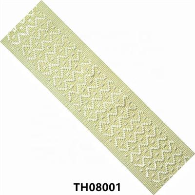 China Large quantity viable discount jacquard bisht ribbon jacquard webbing band designs custom jacquard webbing for sale