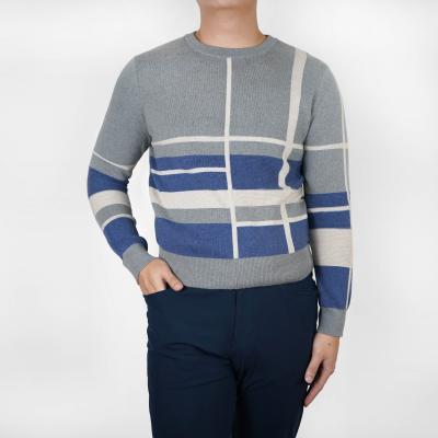 China ODM/OEM machine washable fashionable jacquard sweater abstract sweater for men for sale