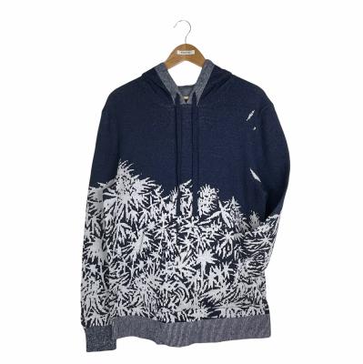 China Machine Washable Jacquard Knit Sweater Mens Sweater Hoodie for sale