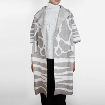 China 2022 Autumn Washable Winter Machine Direct Factory Pattern Animal Cardigan Sweater For Women for sale