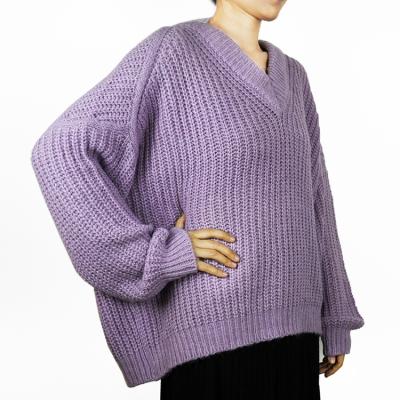 China Machine washable factory direct high quality warm-hand oversized sweater for women for sale