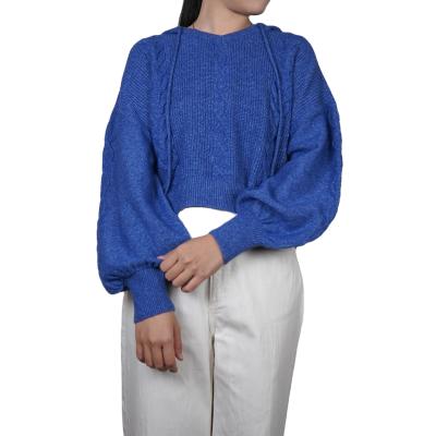 China OEM/ODM Machine Washable Comfortable Slouchy High Low Sweater Hoodie For Women for sale