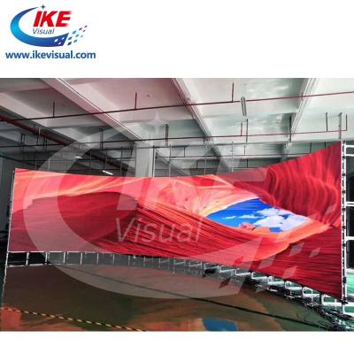 Cina Stage Low Power Consumption Led Message Board For Shopping Mall Curved Shape Retail Flexible Led Message Board in vendita