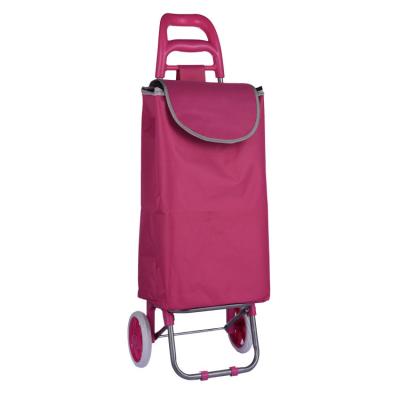 China New Arrival Durable Trolley For Stairs Folding Mall 2 Poly Wheels 1 Wheeled Shopping Trolley Bag With Thermal for sale