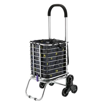 China Folding Aluminum Shopping Trolley Trolley With Four Wheels And Waterproof Bags for sale