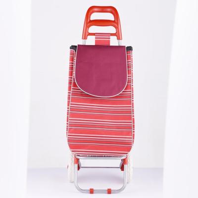 China Collapsible Luggage Cart Collapsible Trolley Folding Shopping Bag With Chair for sale