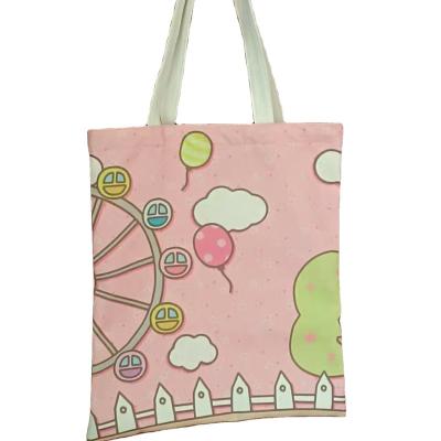 China Eco-friendly Reusable Portable Canvas Shopping Bag With Customized Logo And Colors for sale