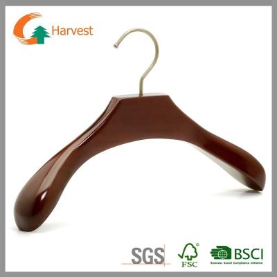 China SHOW cheap rubber coated wooden hanger for sale